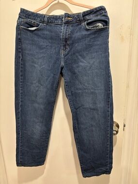 Women's Dark Blue Stretch High-Rise Jeans size 28 , 34 inches